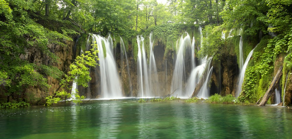 Foto op behang watervallen
